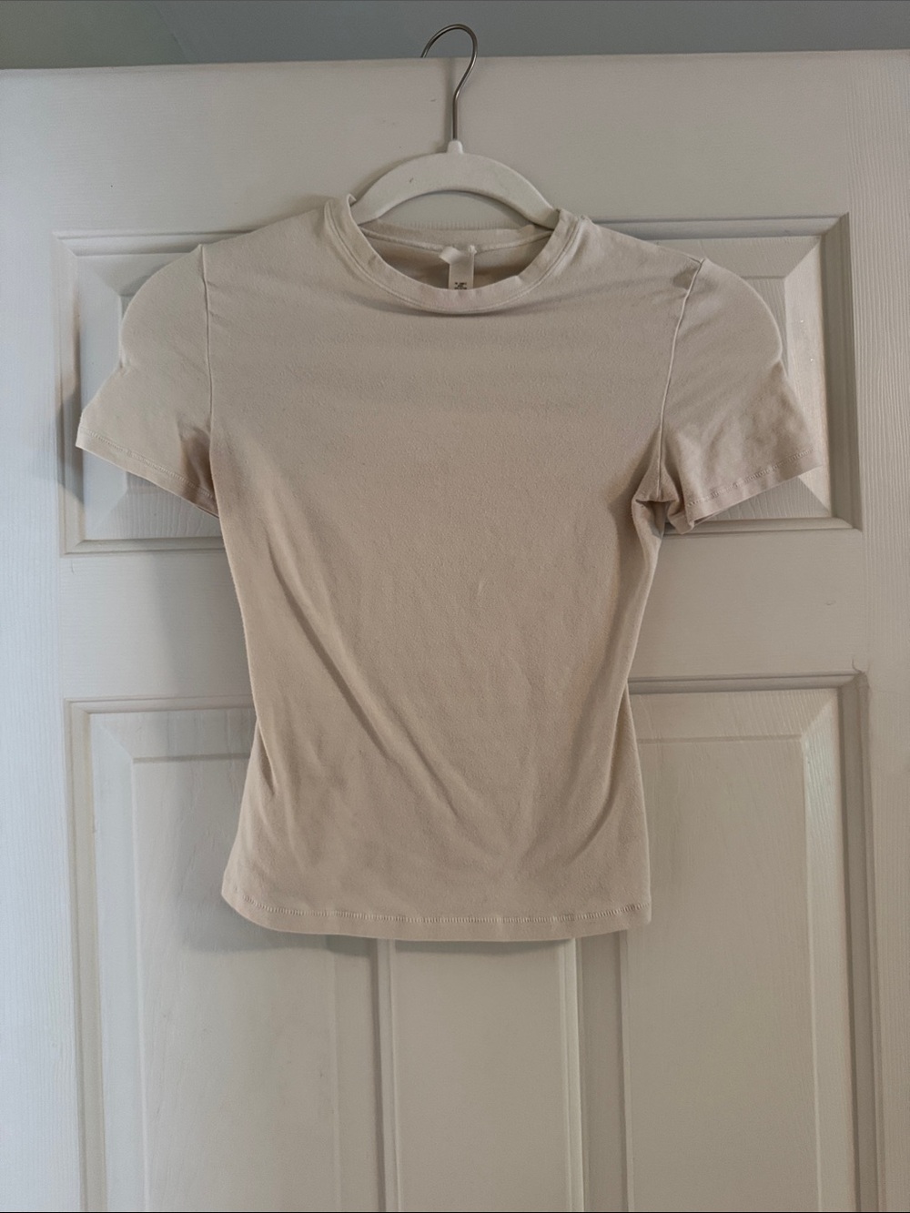 Skims Cotton Jersey Tee Bone